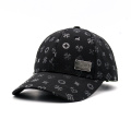 Black Sublimation Printing Baseball Cap with Metal Badge